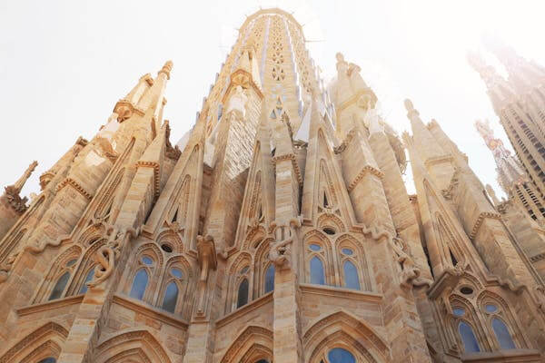 The cathedral in Barcelona